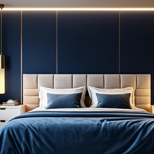 Home 17 수면에 좋은 향기 활용법 - **
"A serene bedroom scene at twilight, featuring a diffuser gently emitting a soft glow and a calm...