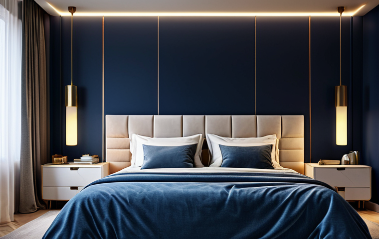 수면에 좋은 향기 활용법 - **
"A serene bedroom scene at twilight, featuring a diffuser gently emitting a soft glow and a calm...