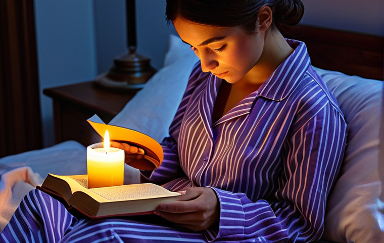 수면에 좋은 향기 활용법 - **

"A serene bedroom scene at twilight, featuring a diffuser gently emitting a soft glow and a calm...
