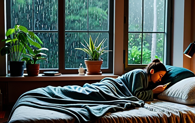 수면 환경을 위한 명상법 - Peaceful Bedroom Meditation**

"A woman in modest pajamas sits cross-legged on a yoga mat in a softl...