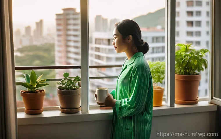 자연광을 활용한 수면 환경 만들기 - **Morning's Gentle Embrace:** A serene image featuring a Malaysian individual (either male or female...