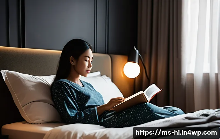 수면의 질을 높이는 시간 관리 팁 - A serene bedroom scene set in a modern Malaysian home, featuring a neatly made bed with a medium-fir...